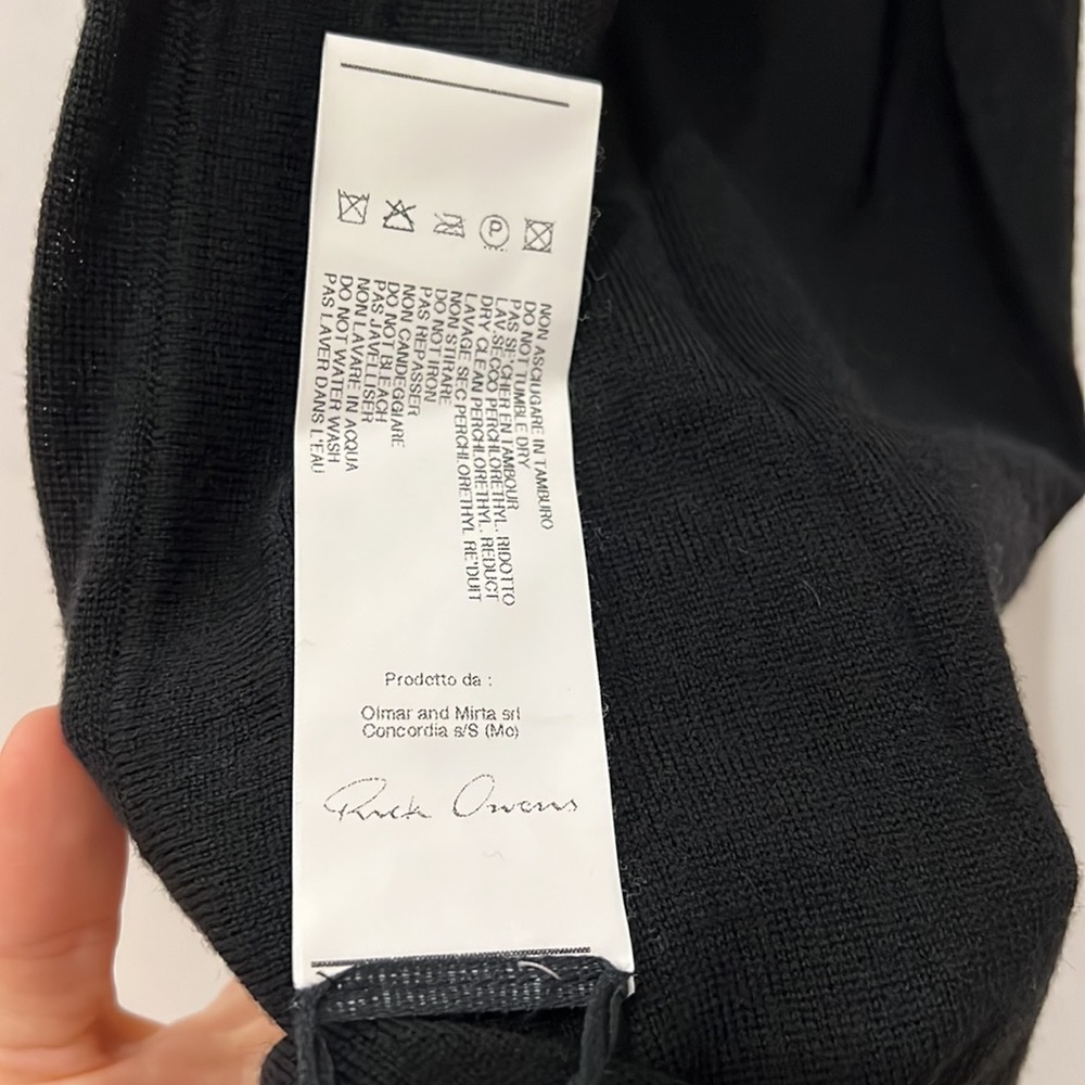 Rick Owens Wool Tank Sz L - Picture 11 of 14
